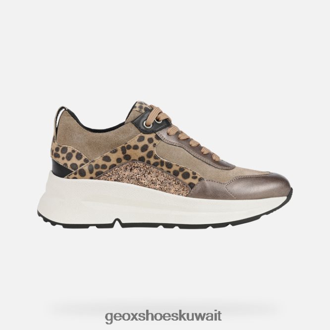 Geox BLL84T608 Backsie Woman Dark Beige/Tobacco