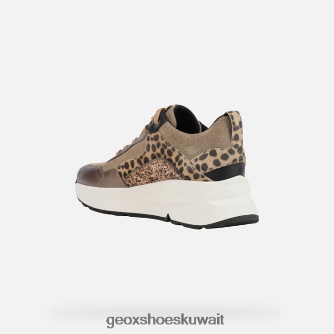 Geox BLL84T608 Backsie Woman Dark Beige/Tobacco