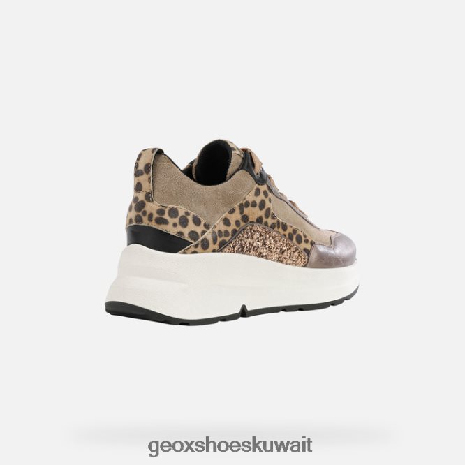 Geox BLL84T608 Backsie Woman Dark Beige/Tobacco