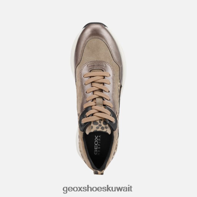 Geox BLL84T608 Backsie Woman Dark Beige/Tobacco
